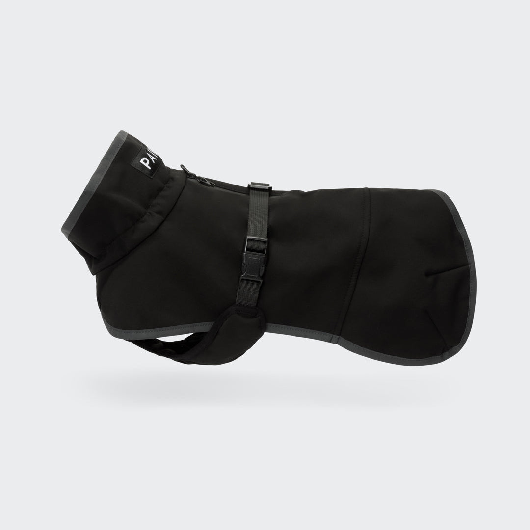 PAIKKA palauttava softshell-takki koiralle, musta