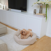 Luna 3.0 dog bed, oat bouclé