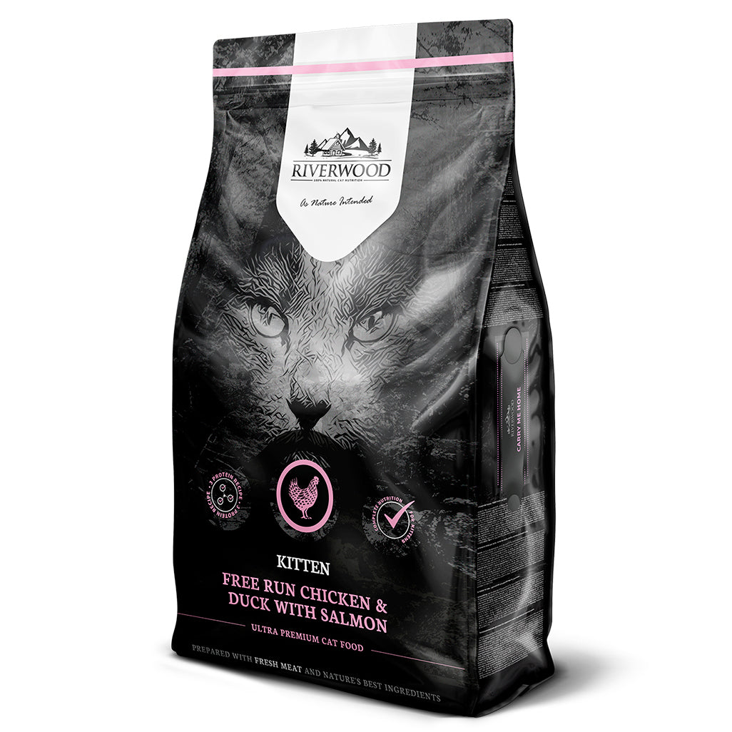 Riverwood täysravinto kissanpennulle, kana, ankka & lohi