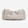 High-sided cat bed, grey