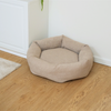 Luna 3.0 dog bed, oat bouclé