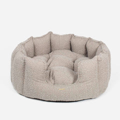 High-sided dog bed, grey
