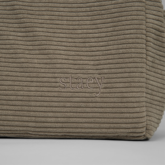 Vilda Carrier Bag | Taupe Corduroy by Staey