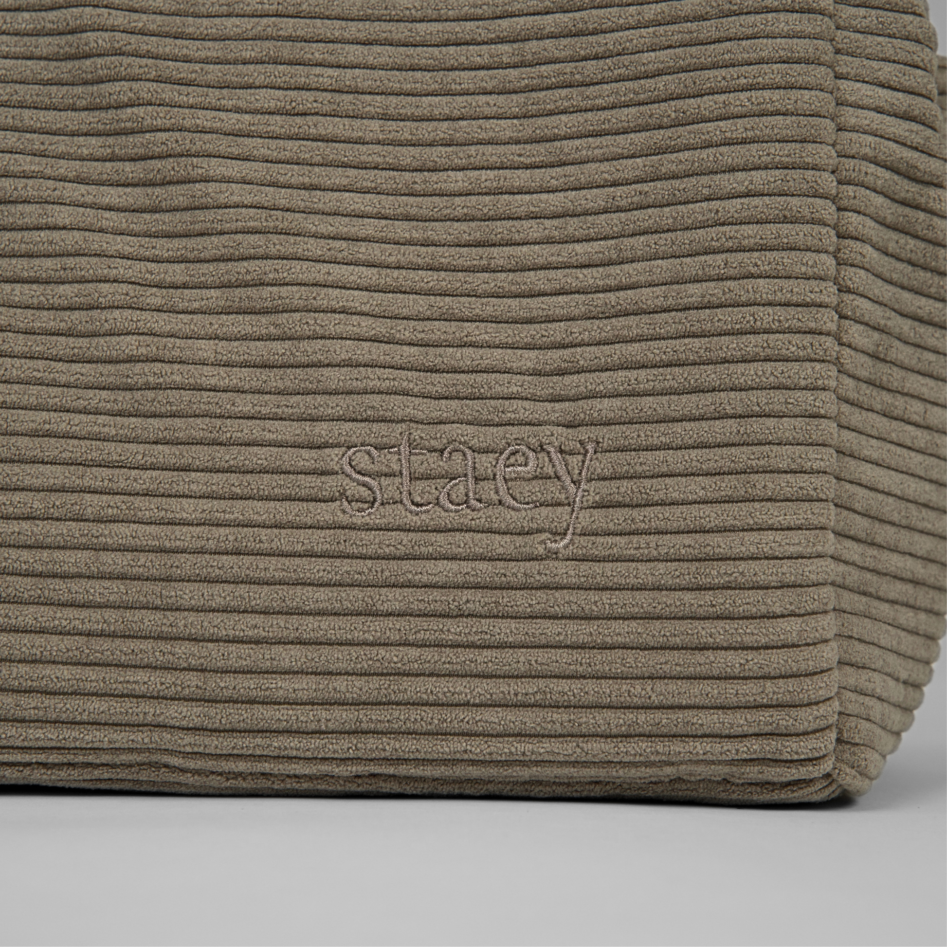Vilda Carrier Bag | Taupe Corduroy by Staey