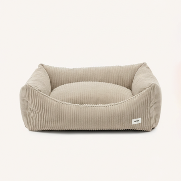Snozy dog bed, beige corduroy