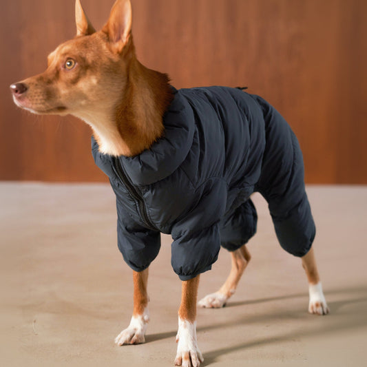 Cushy Puffer Onesie blue moon