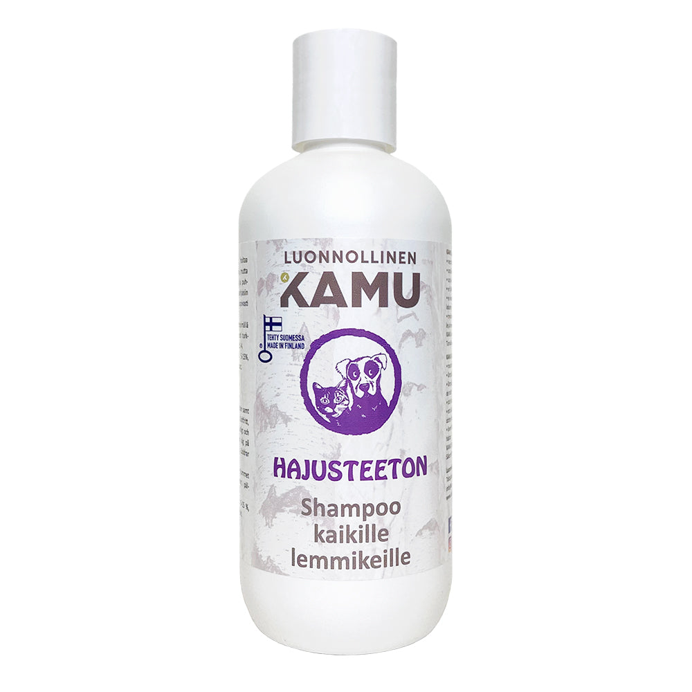 Luonnollinen Kamu hajusteeton shampoo lemmikille, 350 ml
