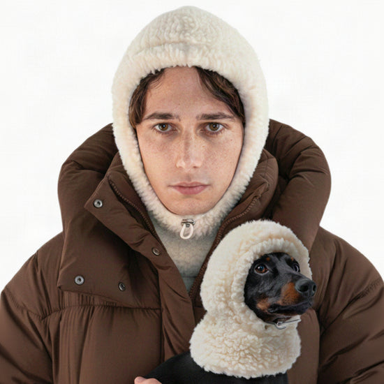 Pimpan Curly wool balaclava koiralle ja ihmiselle