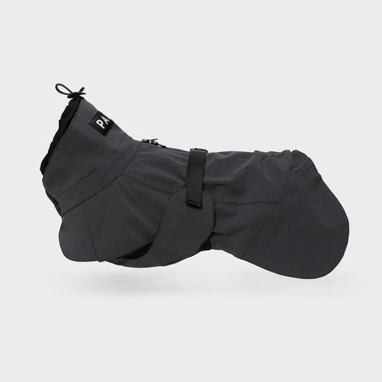 PAIKKA Visibility koiran heijastava sadetakki, musta
