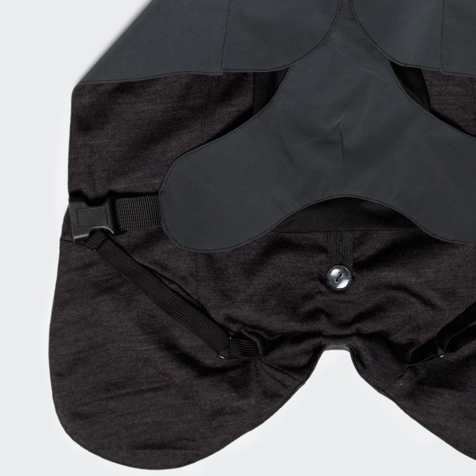 PAIKKA Visibility koiran heijastava sadetakki, musta