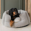 High-sided dog bed, grey