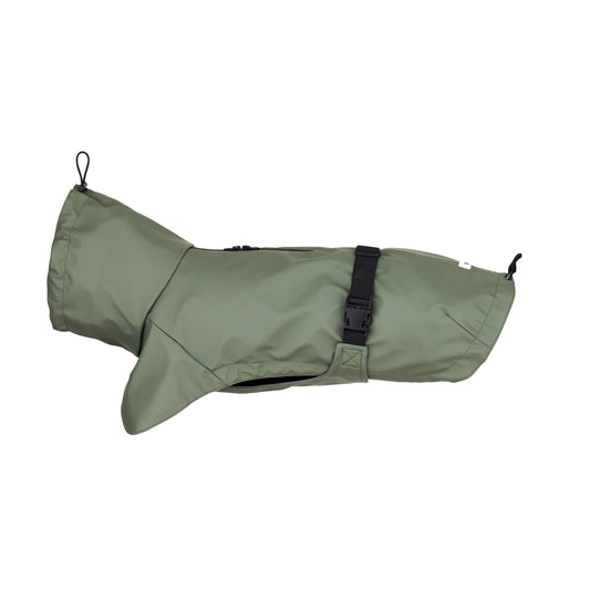 Dog raincoat, green
