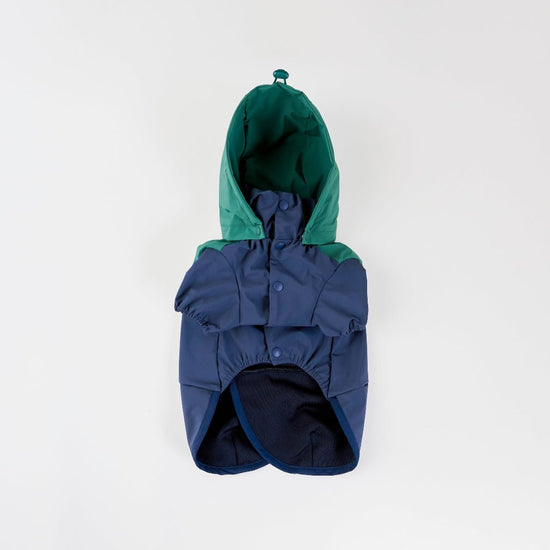 CushyCushy All - weather - koiran sadetakki, sinivihreä