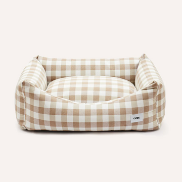 Snozy dog bed, checkered
