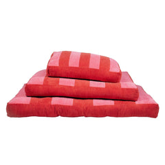 Cozy Stripe bed, red