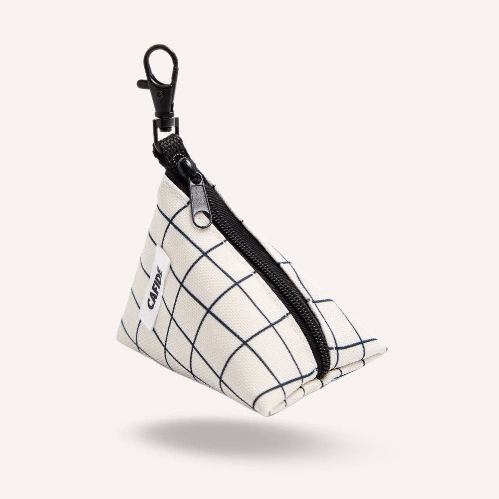 Juno -kierrätetty PET kakkapussikotelo, Beige Line