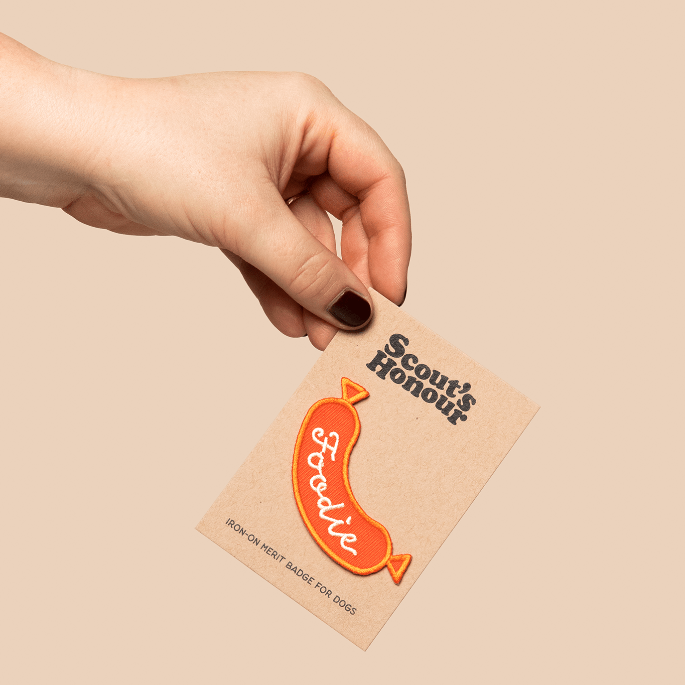 Scout's Honour Foodie - silitettävä kangasmerkki koiralle