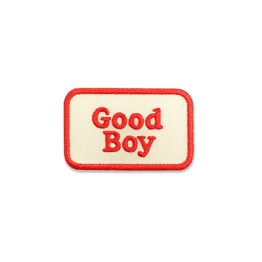 Scout's Honour Good Boy - silitettävä kangasmerkki koiralle