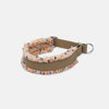 Padded Martingale Collar, green/beige