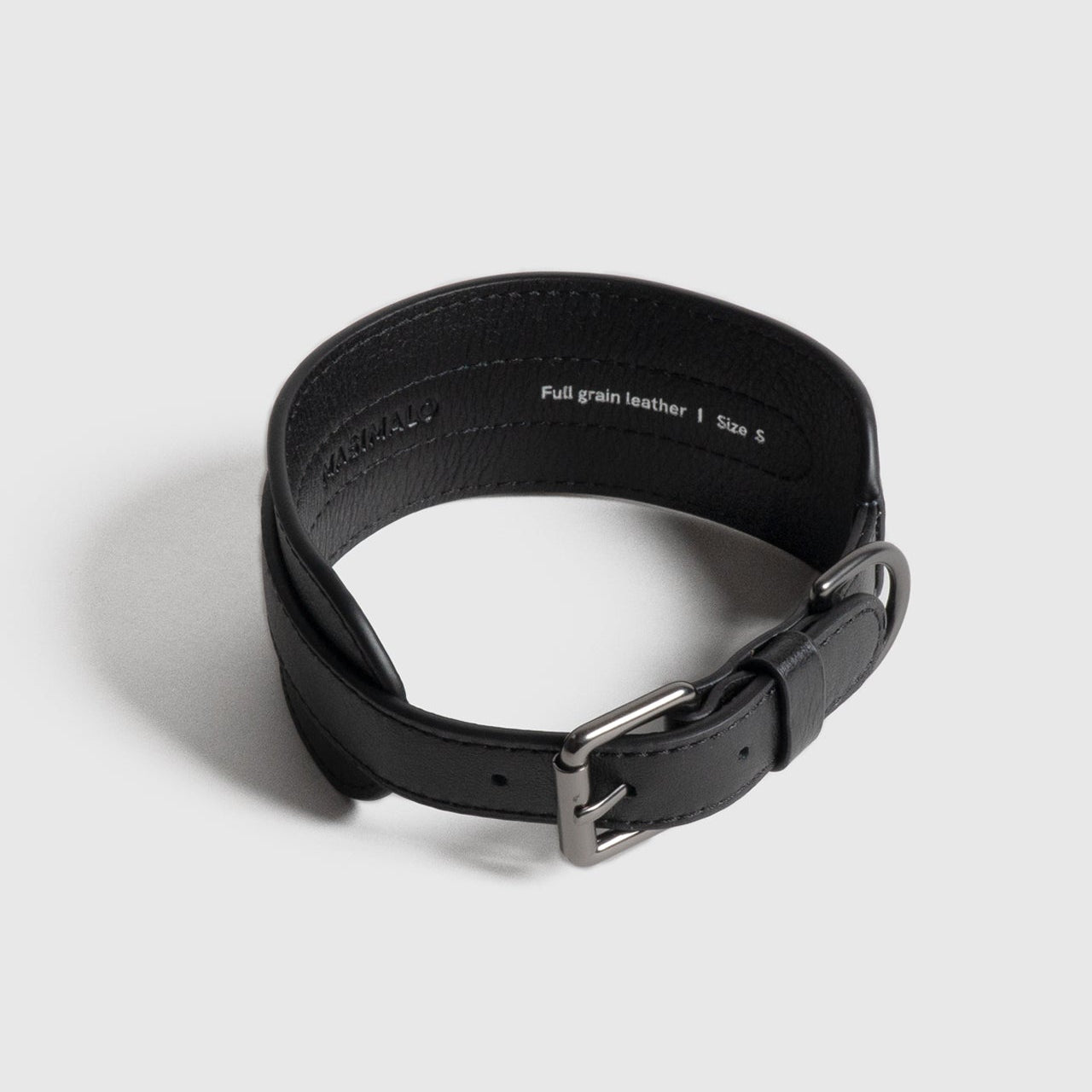 Masimalo Leveä nahkapanta, musta
