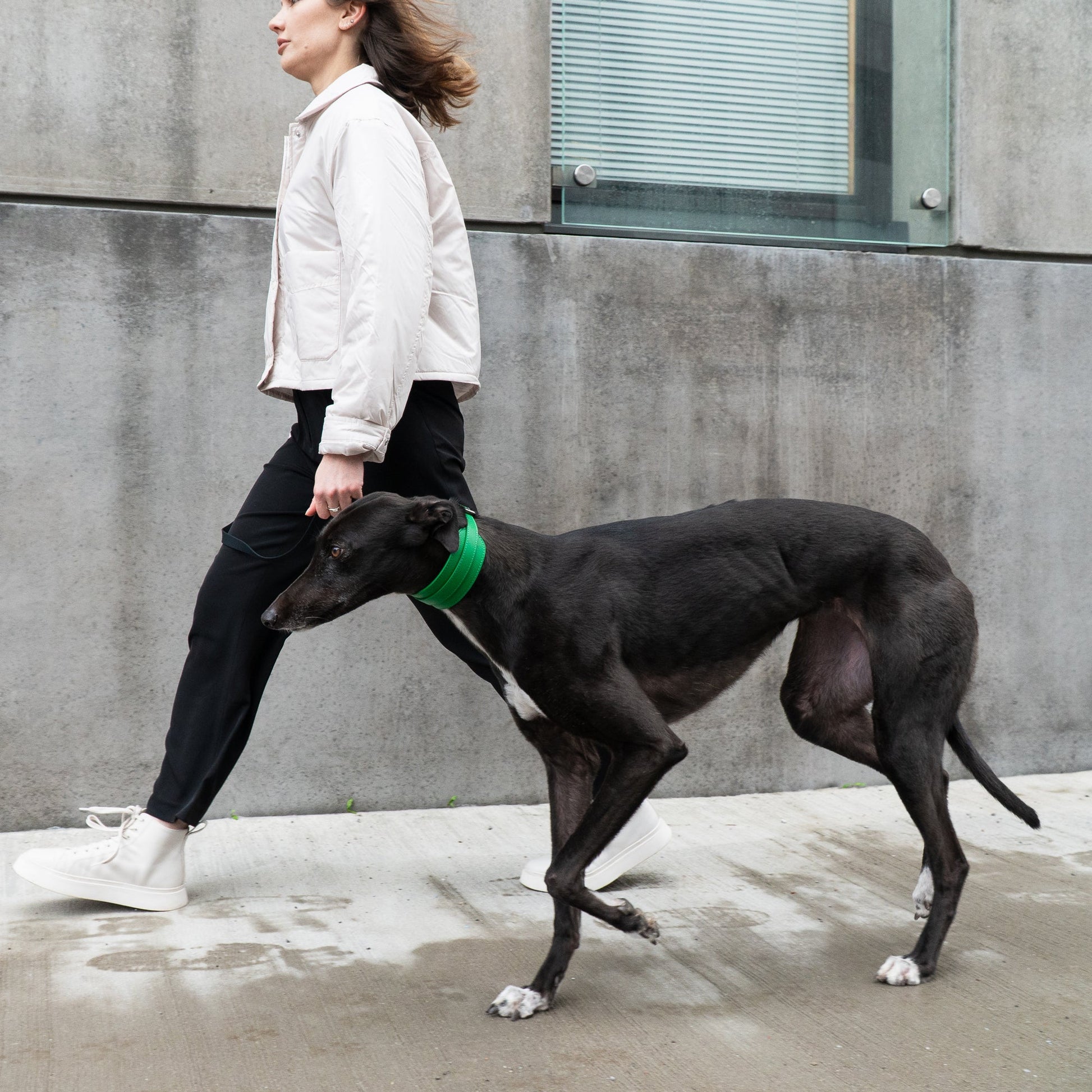 Masimalo Leveä nahkapanta, vihreä