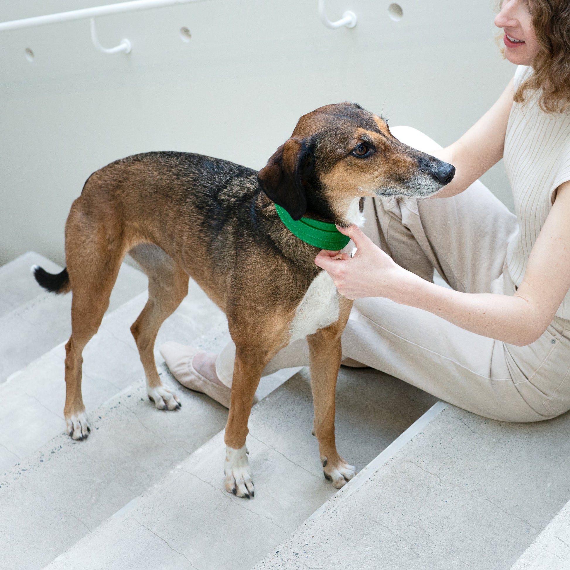 Masimalo Leveä nahkapanta, vihreä