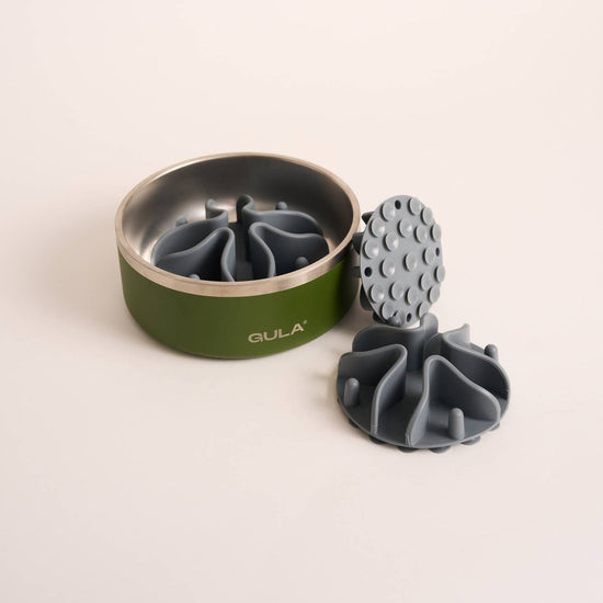 GULA DOG CARE Slow feeder koiran ruokakulhoon, harmaa